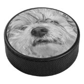 Coton de Tulear dog Hockey Puck (3/4)