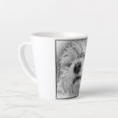 Coton de Tulear dog Latte Mok (Linkerhoek)