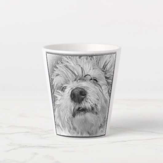 Coton de Tulear dog Latte Mok (Voorkant)