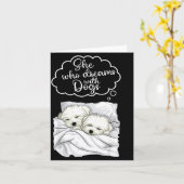 Coton De Tulear Dog Nightgown Pajama Kaart (Gele Bloem)