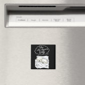 Coton De Tulear Dog Nightgown Pajama  Magneet (Insitu (Vaatwasser))