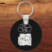 Coton De Tulear Dog Nightgown Pajama Sleutelhanger (Voorkant)