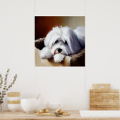 Coton de Tulear Dog Poster (Keuken)