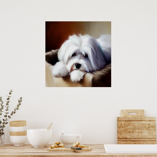 Coton de Tulear Dog Poster (Keuken)