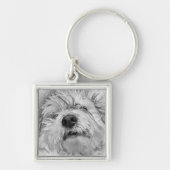 Coton de Tulear dog Sleutelhanger (Voorkant)