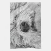 Coton de Tulear dog Theedoek (Verticaal)