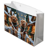 Coton De Tulear Dogs Christmas Snow Holiday Groot Cadeauzakje (Achterkant Gekanteld)