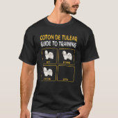 Coton de Tulear Guide to training Dog Obedience T-shirt (Voorkant)