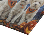 Coton De Tulear Halloween Spoken Snijplank (Hoek)
