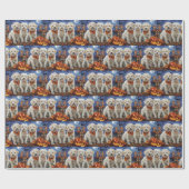 Coton De Tulear Halloween Spooky Cadeaupapier (Vlak)