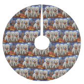 Coton De Tulear Halloween Spooky Kerstboom Rok (Voorkant)