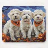 Coton De Tulear Halloween Spooky Muismat (Voorkant)