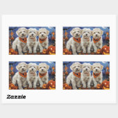 Coton De Tulear Halloween Spooky Rechthoekige Sticker (Vel)