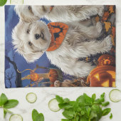 Coton De Tulear Halloween Spooky Theedoek (Gevouwen)