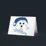 Coton de Tulear Happy Hanukkah Feestdagen Kaart<br><div class="desc">Gebruik dit exclusieve Coton de Tulear cartoon ontwerp om je dierbaren een Happy Hanukkah te wensen die is ontworpen door coton-de-tulear-care.com</div>