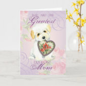 Coton de Tulear Heart Mam Kaart (Gele Bloem)
