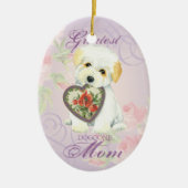Coton de Tulear Heart Mam Keramisch Ornament (Voorkant)