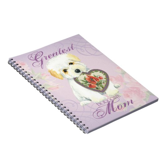 Coton de Tulear Heart Mam Notitieboek (Rechterzijde)
