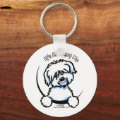 Coton de Tulear heeft alles over mij Sleutelhanger (Voorkant)