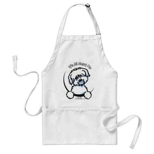 Coton de Tulear heeft alles over mij Standaard Schort (Voorkant)