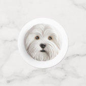 Coton De Tulear Hond 3D Geïnspireerd Confetti (Kleine voorkant)
