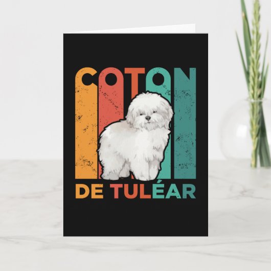 Coton de Tulear | Hond Coton Tuléar Kaart (Voorkant)