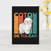 Coton de Tulear | Hond Coton Tuléar Kaart (Gele Bloem)