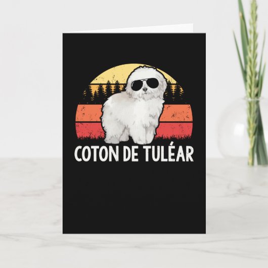 Coton de Tulear | Hond Coton Tuléar Kaart (Voorkant)