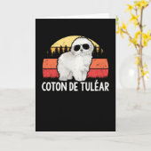 Coton de Tulear | Hond Coton Tuléar Kaart (Gele Bloem)