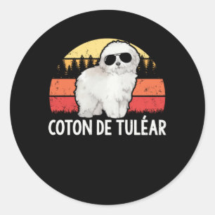 Coton de Tulear Hond Coton Tuléar Ronde Sticker