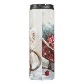 Coton De Tulear Hond Kerst Feestelijk Thermosbeker (Achterkant)