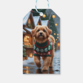 Coton De Tulear hond Kerst Sneeuw Vakantie Cadeaulabel (Achterkant)
