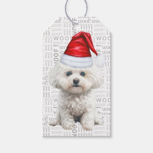 Coton de Tulear Hond Leuke Kerstvakantie Cadeaulabel (Voorkant)