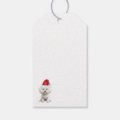 Coton de Tulear Hond Leuke Kerstvakantie Cadeaulabel (Achterkant)