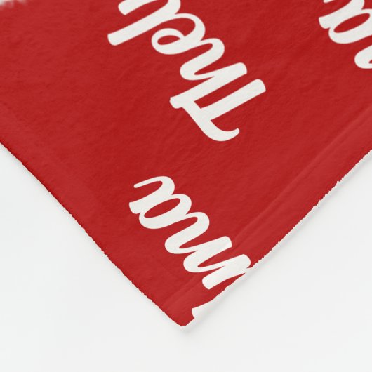 Coton de Tulear Hond Naam Kerstvakantie Fleece Deken (Hoek)