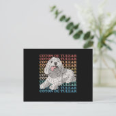 Coton de Tulear | Hond Owner Coton de Tulears Briefkaart (Staand voorkant)