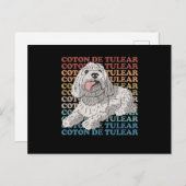Coton de Tulear | Hond Owner Coton de Tulears Briefkaart (Voorkant / Achterkant)