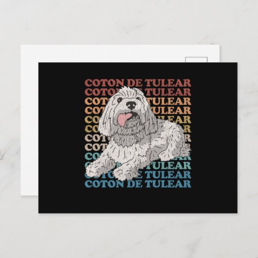 Coton de Tulear | Hond Owner Coton de Tulears Briefkaart (Voorkant / Achterkant)