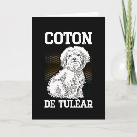 Coton de Tuléar | Hond Owner Coton de Tulears Kaart (Voorkant)
