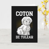 Coton de Tuléar | Hond Owner Coton de Tulears Kaart (Gele Bloem)