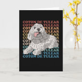 Coton de Tulear | Hond Owner Coton de Tulears Kaart (Gele Bloem)