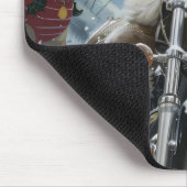 Coton De Tulear Hond Rijden Motorfiets Kerstmis Muismat (Hoek)