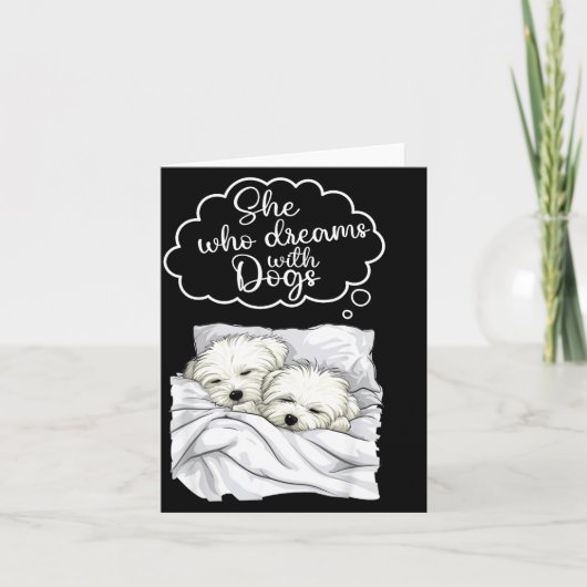 Coton De Tulear honden nachthemd pyjama  Kaart (Voorkant)