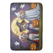 Coton De Tulear Honden Pompoen Halloween Grappig Badmat (Voorkant Verticaal)