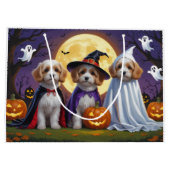 Coton De Tulear Honden Pompoen Halloween Grappig Groot Cadeauzakje (Achterkant)