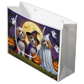 Coton De Tulear Honden Pompoen Halloween Grappig Groot Cadeauzakje (Voorkant Gekanteld)