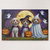 Coton De Tulear Honden Pompoen Halloween Grappig Legpuzzel (Horizontaal)