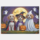Coton De Tulear Honden Pompoen Halloween Grappig Magneet (Voorkant)
