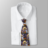 Coton De Tulear Honden Pompoen Halloween Grappig Stropdas (Gebonden)