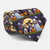 Coton De Tulear Honden Pompoen Halloween Grappig Stropdas (Opgerold)